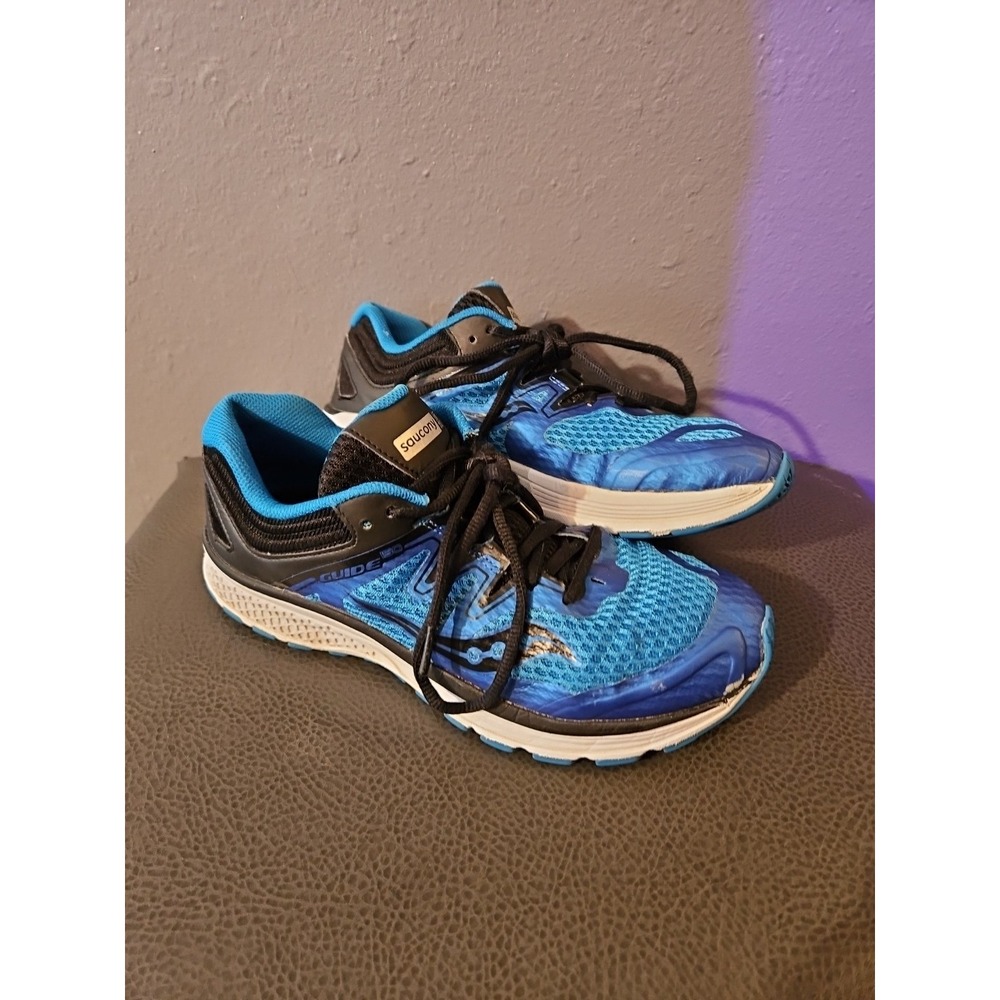 Saucony Guide ISO Womens‎ Shoes 6.5 Blue Athletic Sneaker Great condition (S91